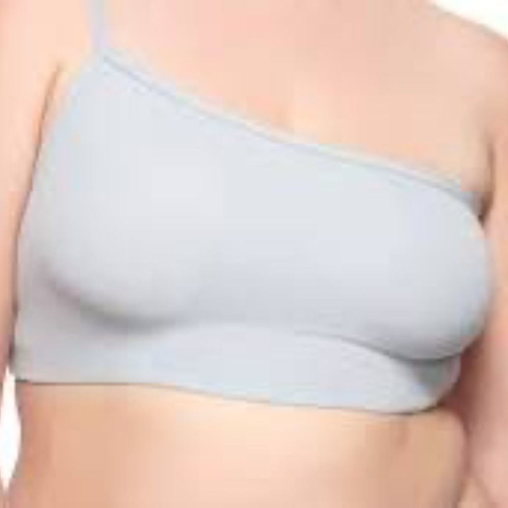 Fits Everybody One-shoulder Bralette In Moonstone